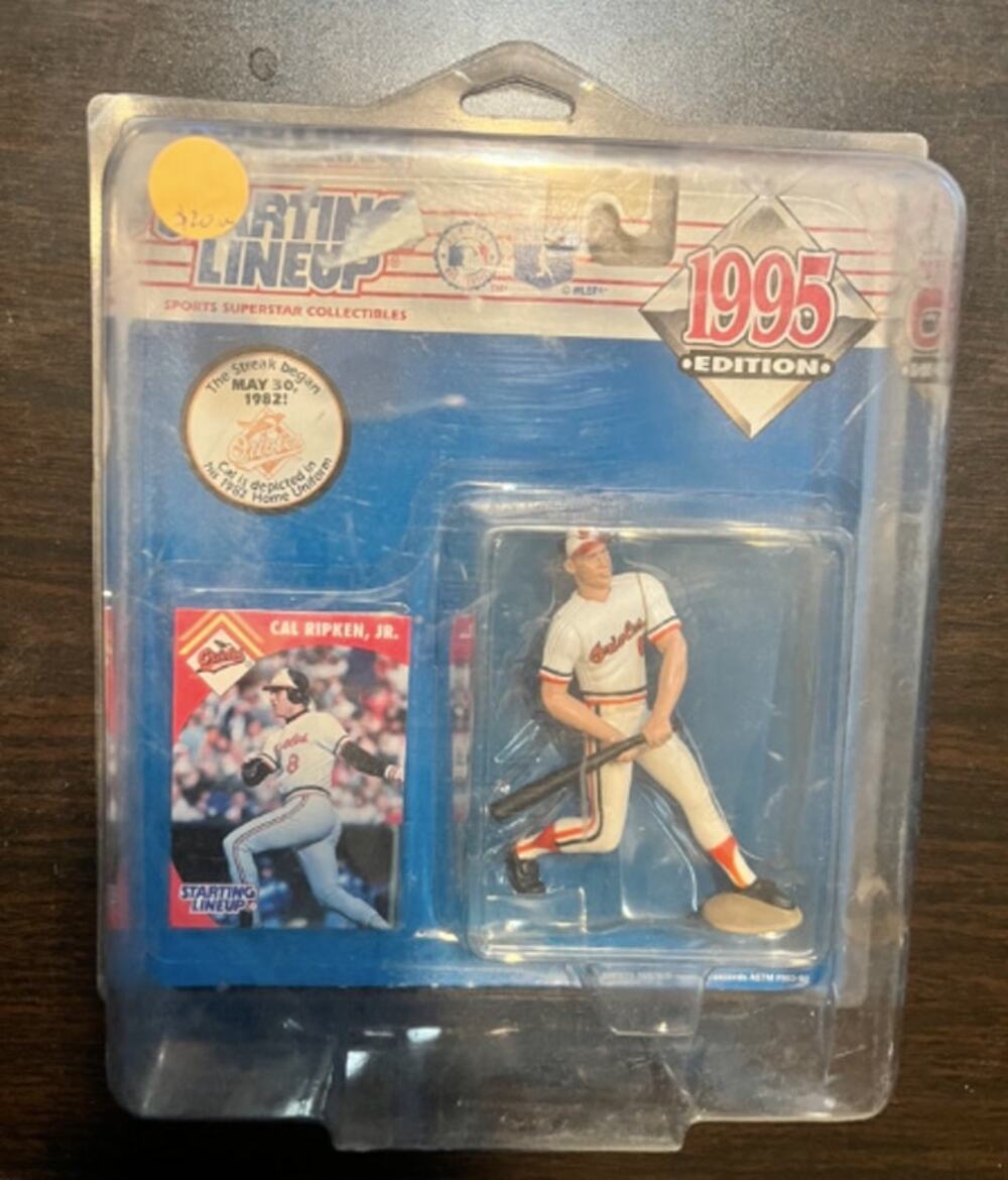 1995 Starting Lineup Cal Ripken Jr Orioles Figure Card Sealed